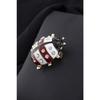 Women's Red Ladybug Figure Brooch