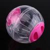 3Colors 12cm New Fashion Plastic Small Pet Hamster Gerbil Toy Running Activity Exercise   Pink