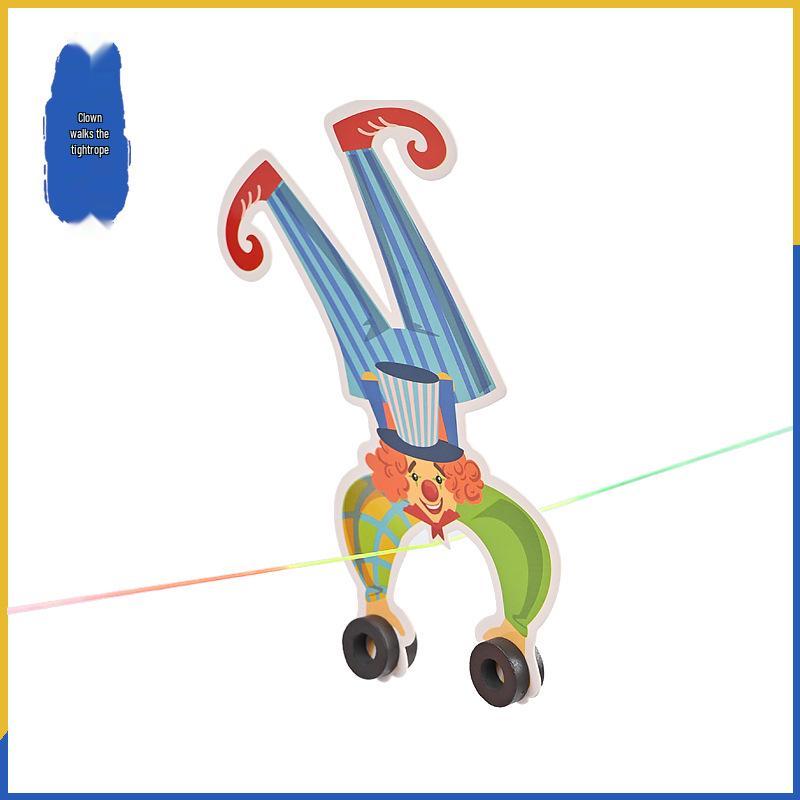 Children s DIY Magnet Experiment Kit: Clown Tightrope Walking & Center of Gravity Science