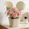 Woven Plant Basket Flower Pot Cover Rustic Container,Flowerpot for Garden Patio Balcony