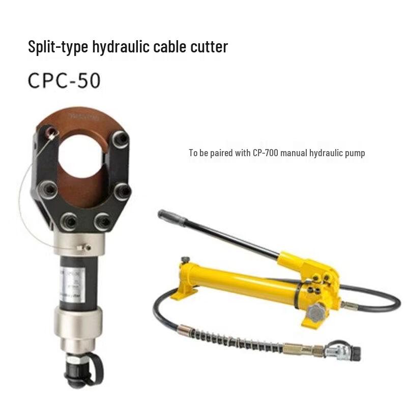 Yun Duo Split Hydraulic Cable Cutter with CP-700 Manual Pump