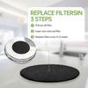 12 ks Filtrů do kompostéru houbový filtr pro kuchyňský kompostér s aktivním uhlím kulatý opakovaně použitelný náhradní filtr do kompostéru