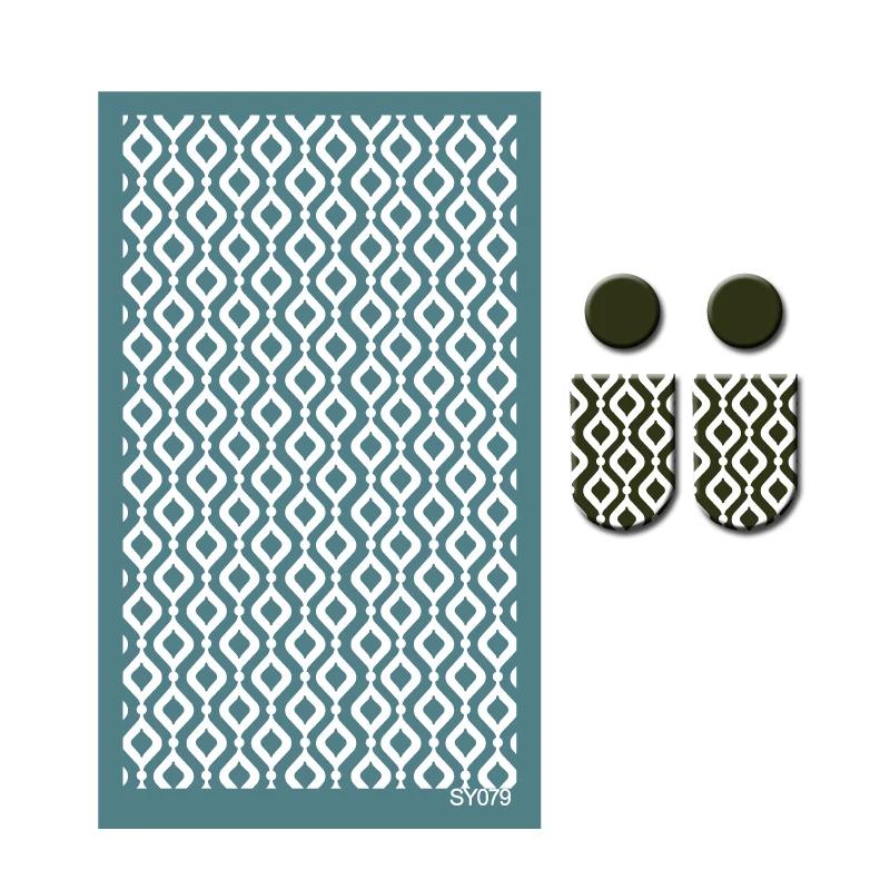 Polymer Clay Coloring Silk Screen Stencil Reusable Line Pattern Printing Clay Stamps DIY Earrings Jewelry Making Pottery Tools