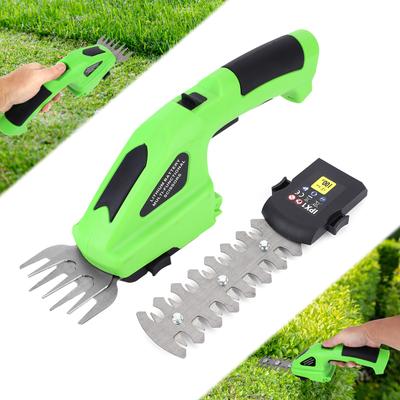 2 In 1 Cordless Electric Hedge Trimmer Rechargeable Grass Cutter Lightweight Garden Pruning Shears Shrub Trimmer Garden Tools