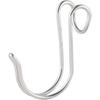 MUJI Acciaio Inossidabile Orizzontale Confezione di Diametro 1 x Ganci Argentati Anti-Oscillazione, Piccoli, 3, 2.5cm, 38755630,