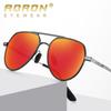 AORON Metal Frame Photochromic Polarized Sunglasses for Men Women Fashion Sports Driving Fishing Glasses UV400