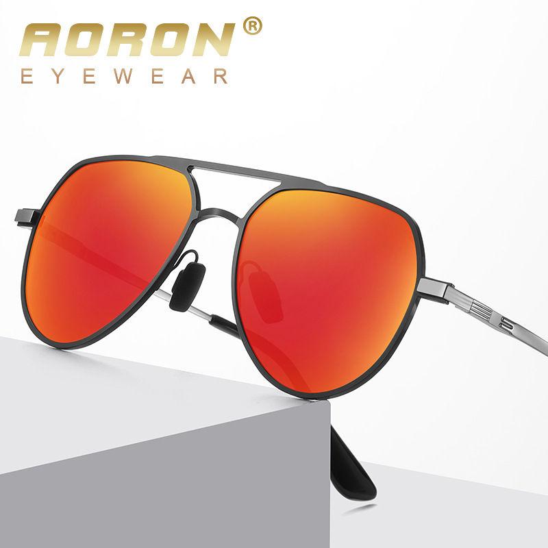 aoron Metal Frame Photochromic Polarized Sunglasses for Men Women Fashion Sports Driving Fishing Glasses UV400
