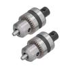 2 Satz Hochleistungs-Bohrfutter 3 Klauen Aluminiumlegierung Schlüssel Konverter Werkzeuge 12in 1.5?10 mm