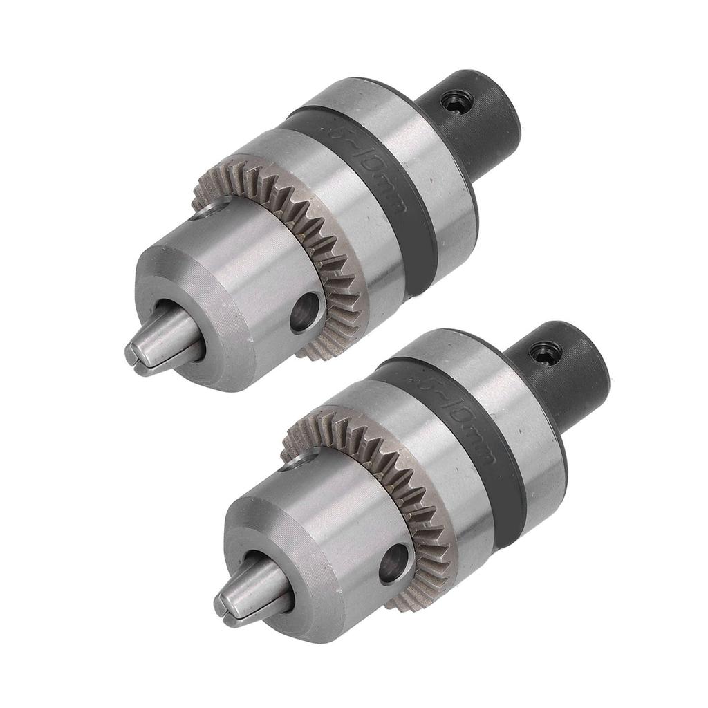 2 Satz Hochleistungs-Bohrfutter 3 Klauen Aluminiumlegierung Schlüssel Konverter Werkzeuge 12in 1.5?10 mm