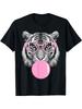 Tiger With Pink Glasses Bubblegum T-shirt
