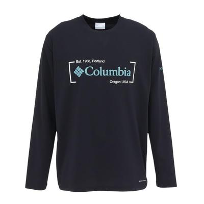 Columbia Light Canyon PG0167 010 Long-Sleeve T-Shirt, Graphic, (Black/M/Men's)