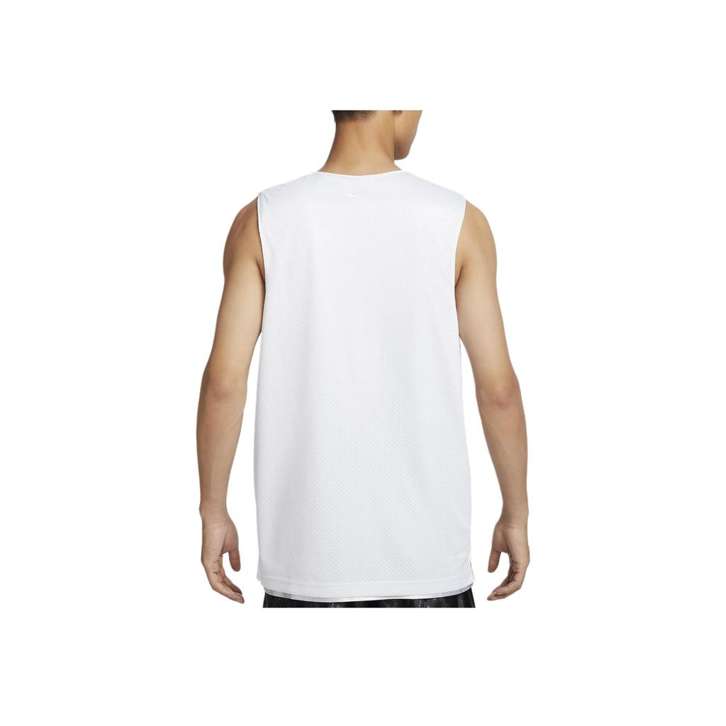 Nike Kobe 9 Dri-Fit FW24 Brand Logo Embroidered Pattern Reversible Pullover Outdoor Casual Sports Basketball Vest Men Vest White FZ0935-100