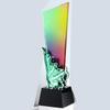 Customized Crystal Trophy with Pentagram Resin, Annual Meeting Souvenirs, Home Decoration, Color Printing Trophy High-grade, 1Pc