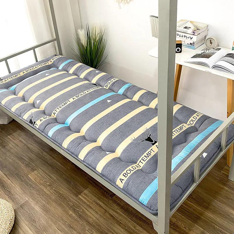 WTEMPO Large Size Soft Home Bed Hotel Tatami Printed Foldable Mattress Cushion Thick Warm Student Dormitory Mattress Back-to-school Season Mattress