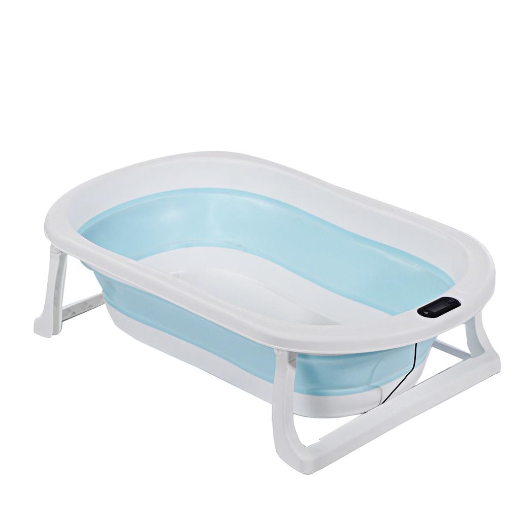 Folding Bathtub Children Lying Electronic Temperature Bath Tub Barrel Oversize Baby Newborn Supplies Baby Bath Universal