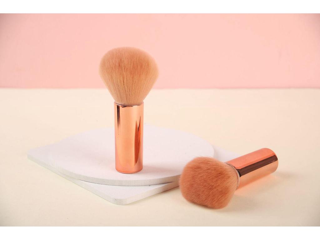 Compact Chubby Nail Dust Brush - Log Style Powder & Blush Brush for Hair Sweep and Makeup Application