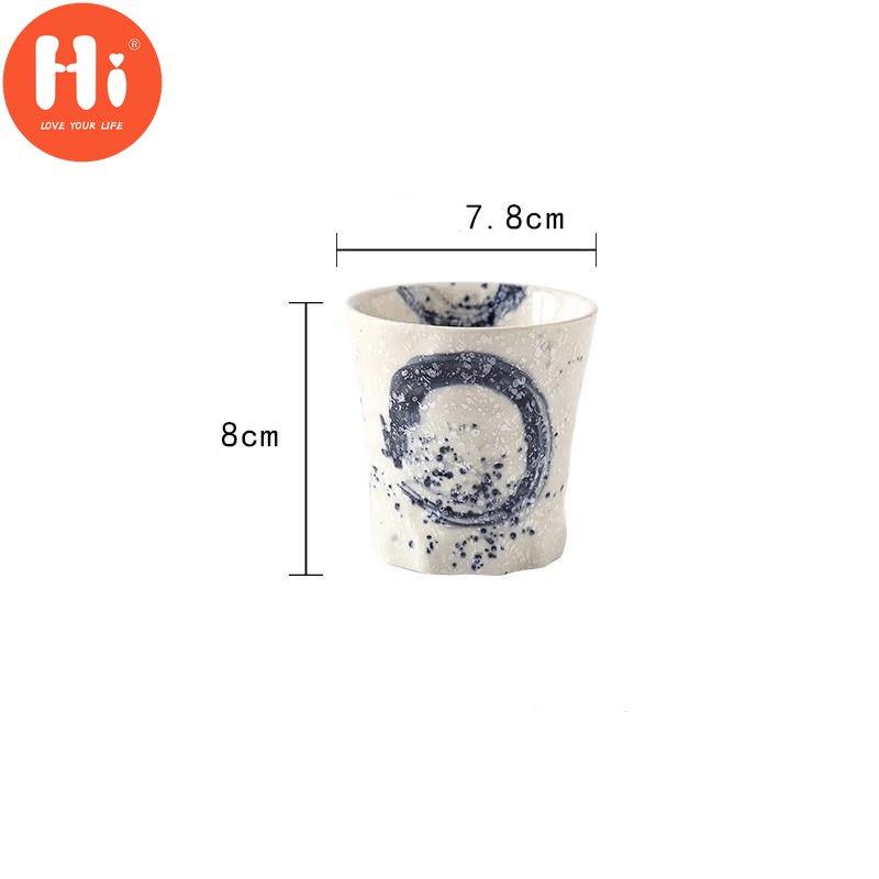 Japanese Ceramic Retro Hand-painted Teacup Household Stoneware Water Mug Office Restaurant Drinkware