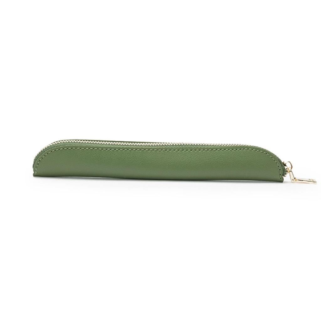 YONBEN Pure Color Simple Mini Pencil Case Polyurethane (Green, (PU))