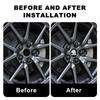 WMTY7 4pcs 56mm Car Emblem Wheel Hub Caps Center Cover Sticker Decoration For Skoda Octavia Superb Rapid Kodiaq Karoq Fabia Roomster