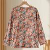 Plus Size 3XL-7XL Casual Long Sleeve Tops for Woman Sweatshirts Loose Oversize Middle-aged Women's Pullovers Vintage Clothes