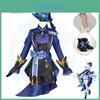 Original Genshin Impact Fucha Carlos Cosplay Costume Polyester Fabric French Style Vintage Theme