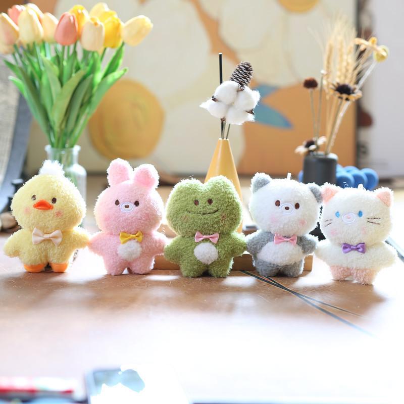 Kawaii Bunny Plush Keychain Soft And Fluffy Rabbit Stuffed Animal Bag Accessory