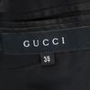 GUCCI Made in Italy Wool Blend Striped Pattern Jacket 38 black Women Used
