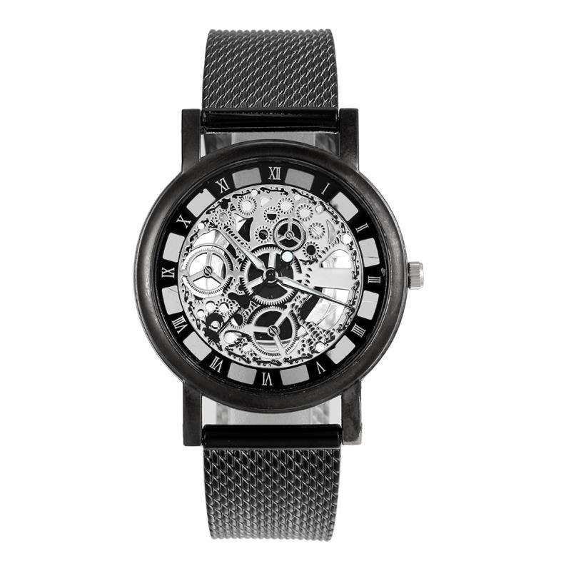 Men'S Watch Fashion Business Hollow Mechanical Disc Personality Casual Versatile Men'S Quartz Watch