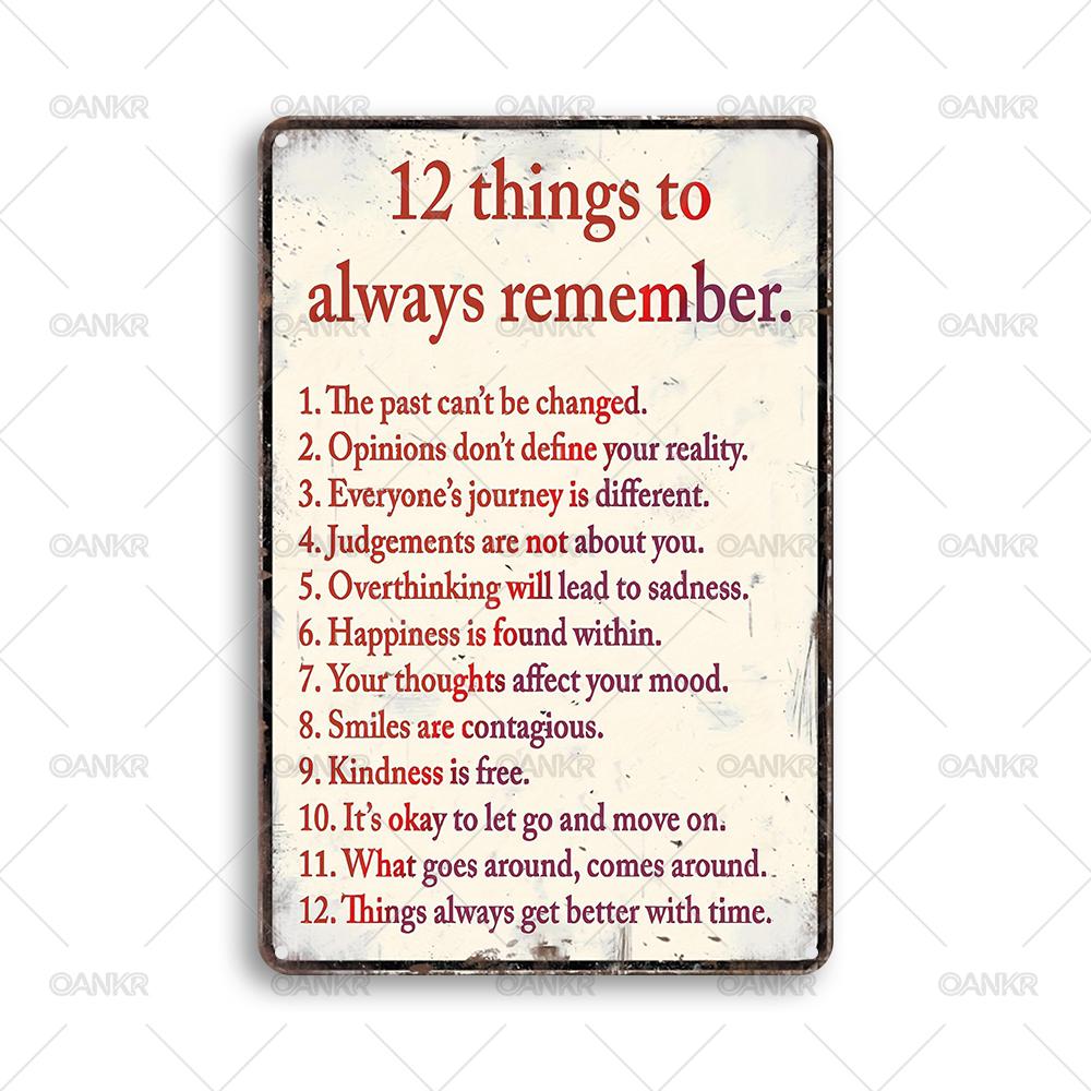

Funny Phrase Poster Metal Tin Sign Ideal Gift Life Lessons List Metal Signs for Man Cave Bedroom Home Wall Art Decor Plaque 20x30cm