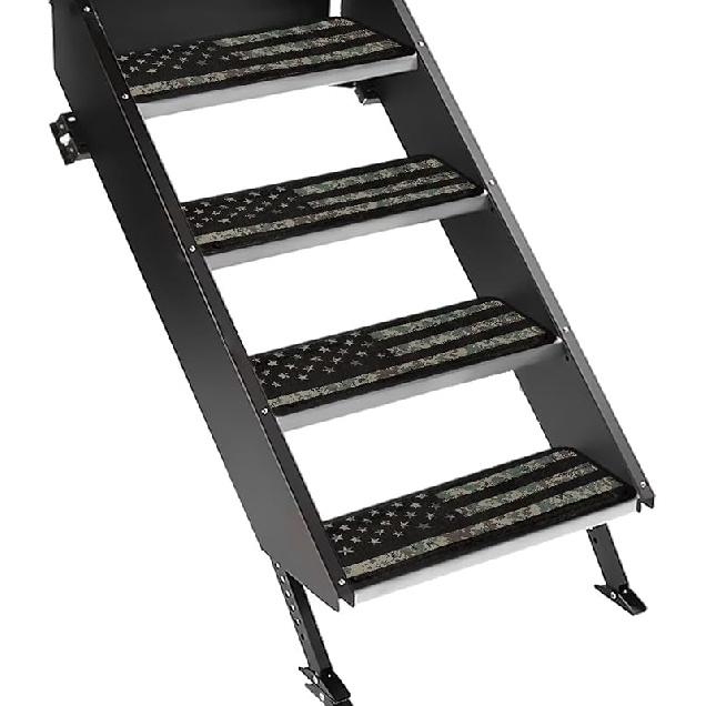 Purple Palm RV Step Covers RV Stair Covers RV Accessories, Non Slip Camper Step Covers, RV Step Rug, Waterproof Essential RV Step Carpet for Trailer