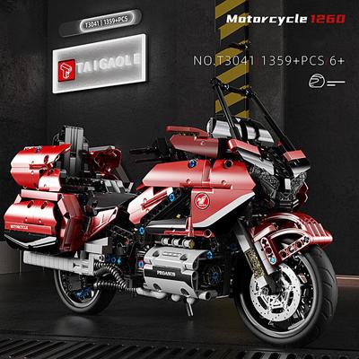 Scale Motorcycle Hondas Gold Wing Building Block Model Bricks Toys Collection for Boys Gifts