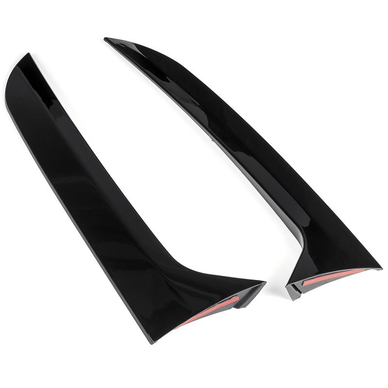 For Volkswagen For VW Tiguan MK1 Glossy Black Car Rear Window Side Spoiler Canard Splitter Trim Spoilers Replacement 2007-2016