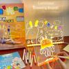 Transparent Acrylic Message Note Board with Night Light Bedroom Night Lamp