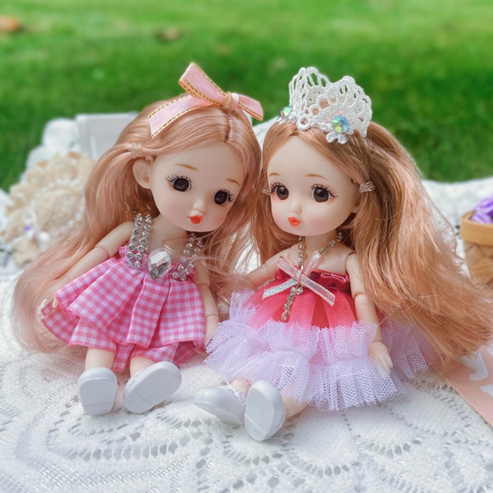 Bambola Moda Carina Non Tossica da 17 cm con Vestiti e Scarpe Articolata 13 Articolazioni Viso Carino Dolce Regalo di Compleanno per Bambini Giocattoli per Bambini Bambole Principessa
