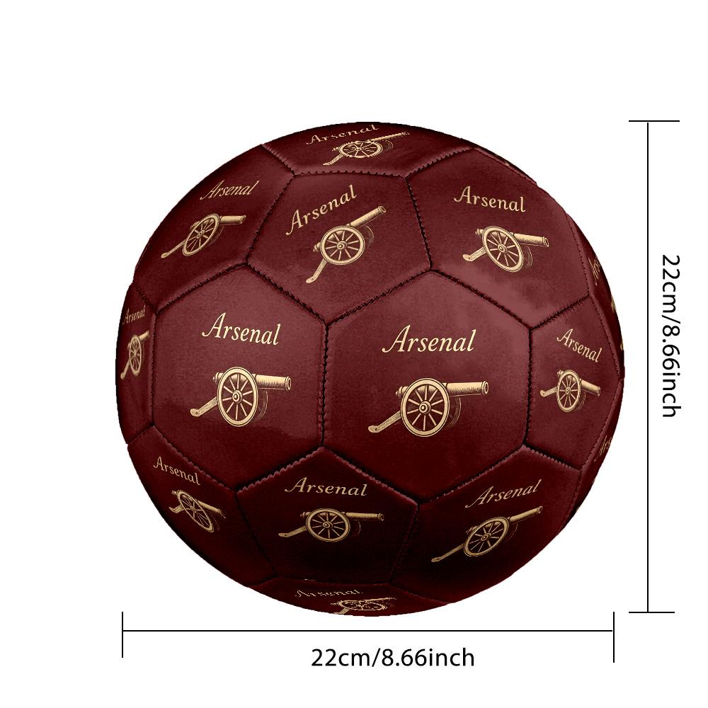 Arsenal Football Club Crest Size 5 Football Machine-Stitched Indoor/Outdoor Universal Football Ideal for Soccer Enthusiasts