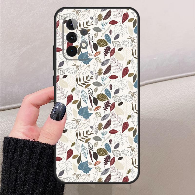 Floral Theme Pattern For Samsung Galaxy A37 A17 A57 A55 A35 A15 A32 A12 A52 A54 A34 A14 A56 A36 A16 A13 A53 Case