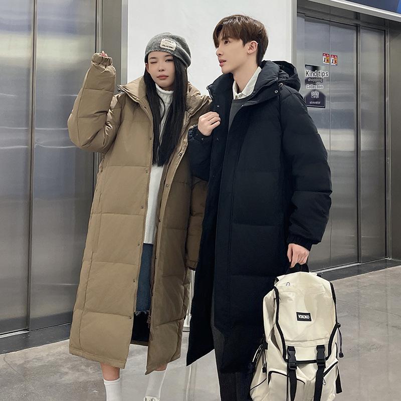 Nouvelle doudoune longue jusqu'au genou Automne/Hiver: Manteau chaud décontracté unisexe