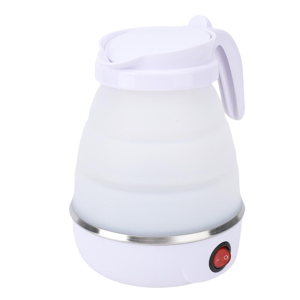 600W Foldable Electric Kettle 600ml Portable Efficient 6 Min Fast Boiled Safe for Travel Camping