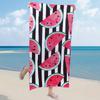 Double-Sided Plush Microfiber Beach Towel, 70x150cm - Quick-Drying, Skin-Friendly, Portable Shawl