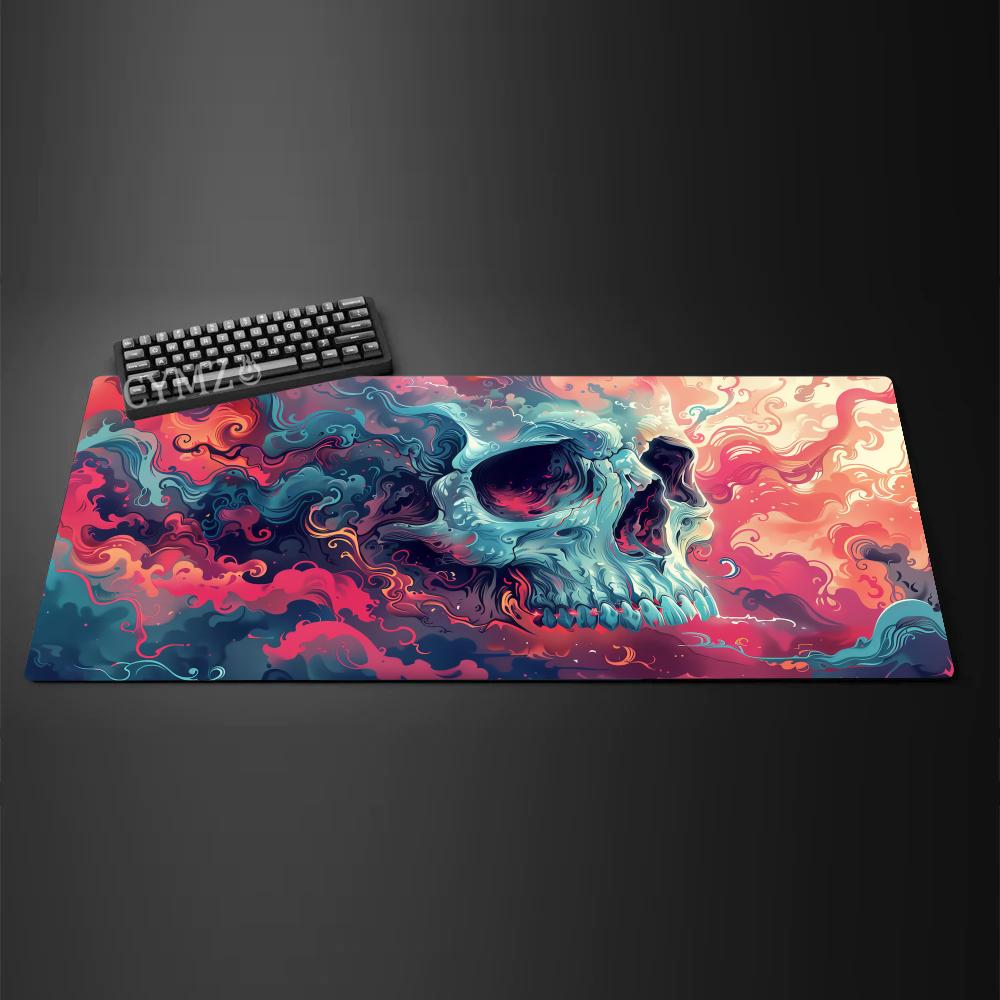 CYMZ Series Large Extended Gaming Office Mouse Pad Stitched Edge NonSlip Rubber Base Waterproof WearResistant Smooth Surface D 30x80x0.2cm