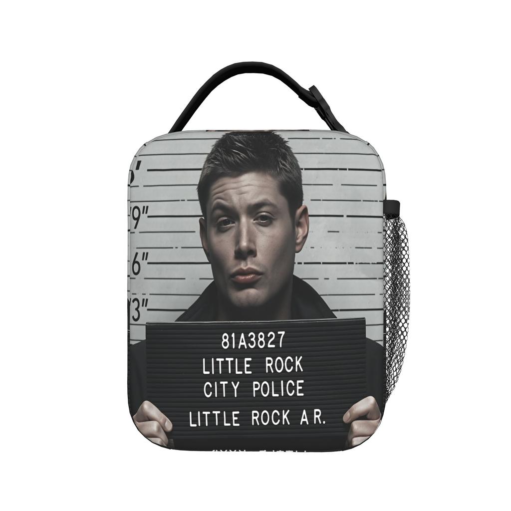 Movie Supernatural Lunch Bag Aesthetic Lunch Box For Men Picnic Portable Cooler Bag Oxford Designer Tote Food Bags