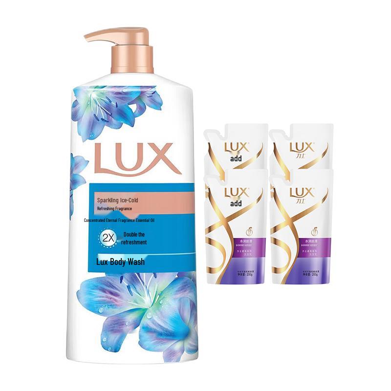 LUX Shimmering Cool Shower Gel & Shampoo Bundle