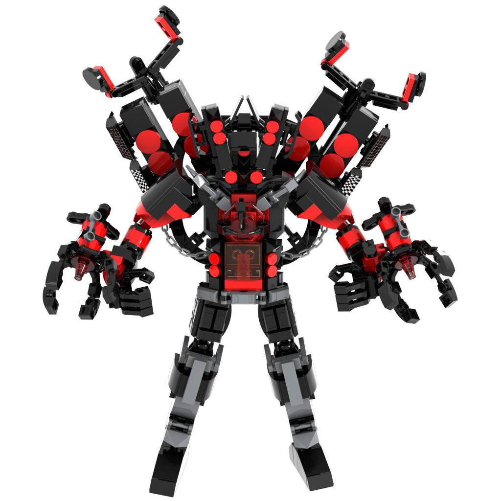 Toilet Man Monitor Man Game Peripheral Toy Building Blocks Upgrade Titan Speaker King Model Figurine