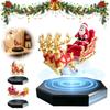 Floating Home Decor for Holidays Magnetic Levitation Santa Sleigh Christmas Decor, Claus Tabletop Decoration Ornament, Display Stand, Holiday Desktop