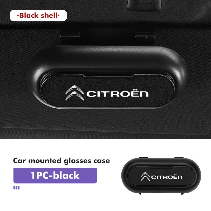 APS2 Car Sun Visor Glasses Case Sunglasses Clip Holder Storage Box For Citroen Jumper Celysee Cactus Picasso Aircross Saxo Grand