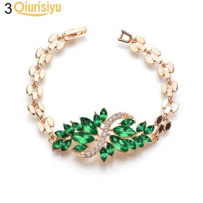 Fashion Pearl Rhinestone Crystal Bangle Women Bracelet Chain Lady Cuff Jewelry