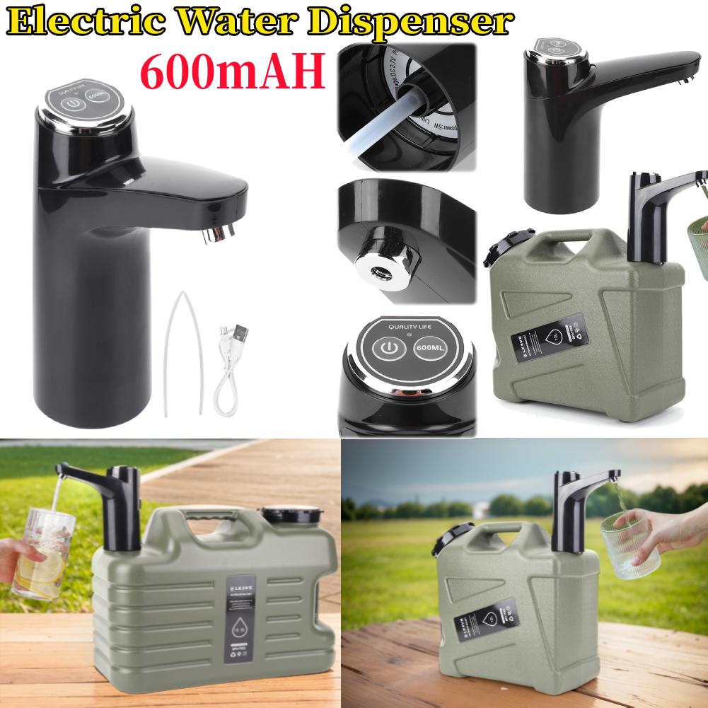 Electric Water Pump USB Rechargeable Portable Water Dispenser Wireless Water Pumping Device for Camping Water Tank