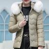 Fashion Winter Short Parkas Female Outerwears Hooded Faux Fur Collar Lady Jackets Thick Warm Elegant Coats