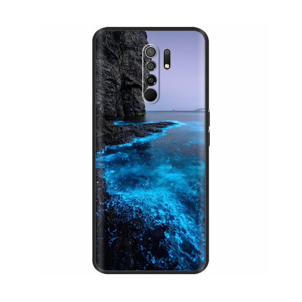 Silicon Case for Xiaomi Redmi 9 Redmi9 Case Back Cover Coque Funda Shell Soft Black TPU Cute Cartoon Phone Bag Bumper Protective