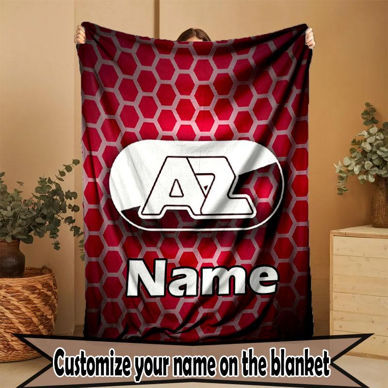 Custom Name Personalized AZ Alkmaar Print Blanket, Home Decor, Bedroom, Sofa, Camping, Couch, Gifts for Birthday Christmas